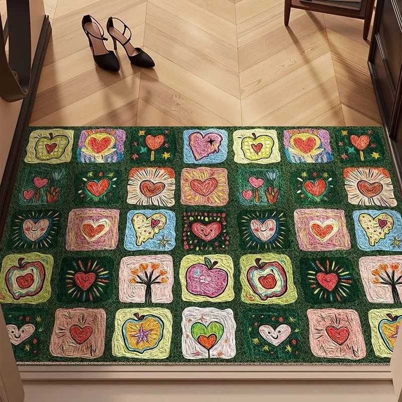 Colorful Floral Indoor Area Rug