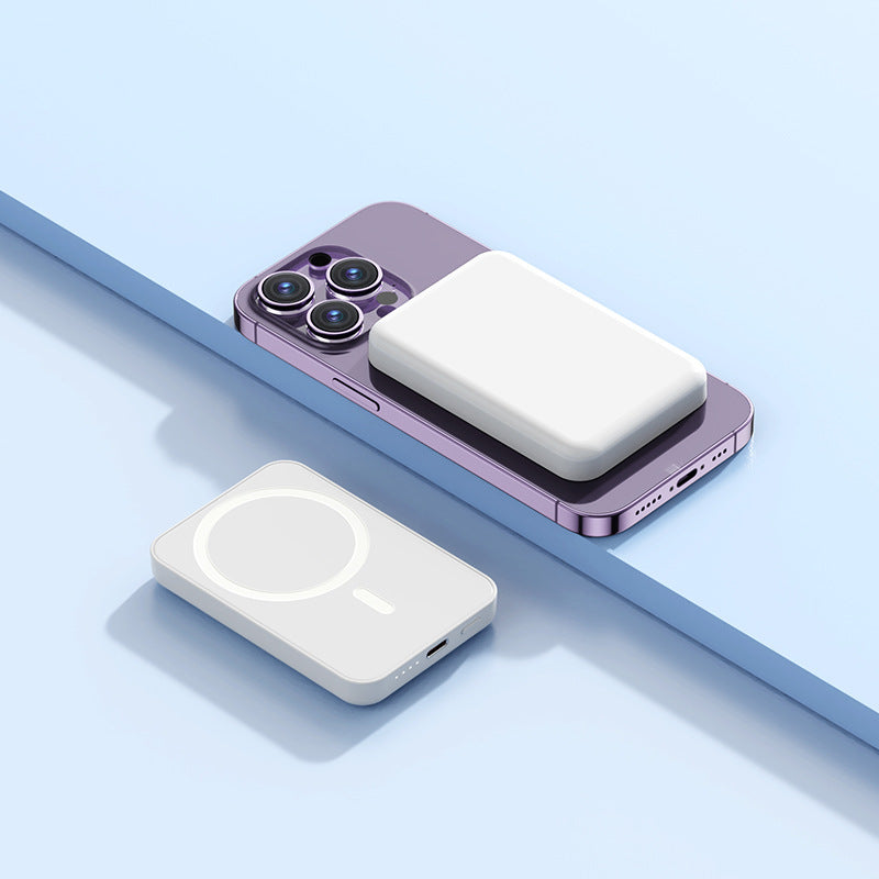 Magnetic Wireless Powerbank with integrated charging concept Bowlift