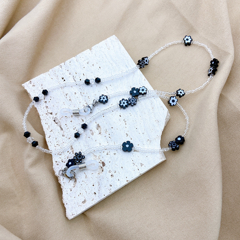 Jewelry holder chain with beads Bowlift