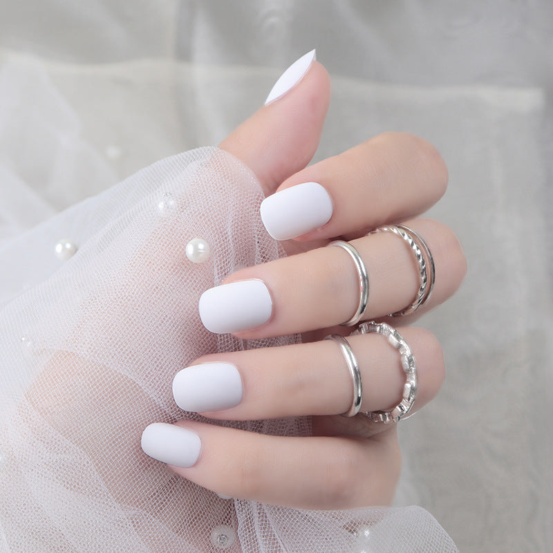 Matte Press-On Nail Set Bowlift