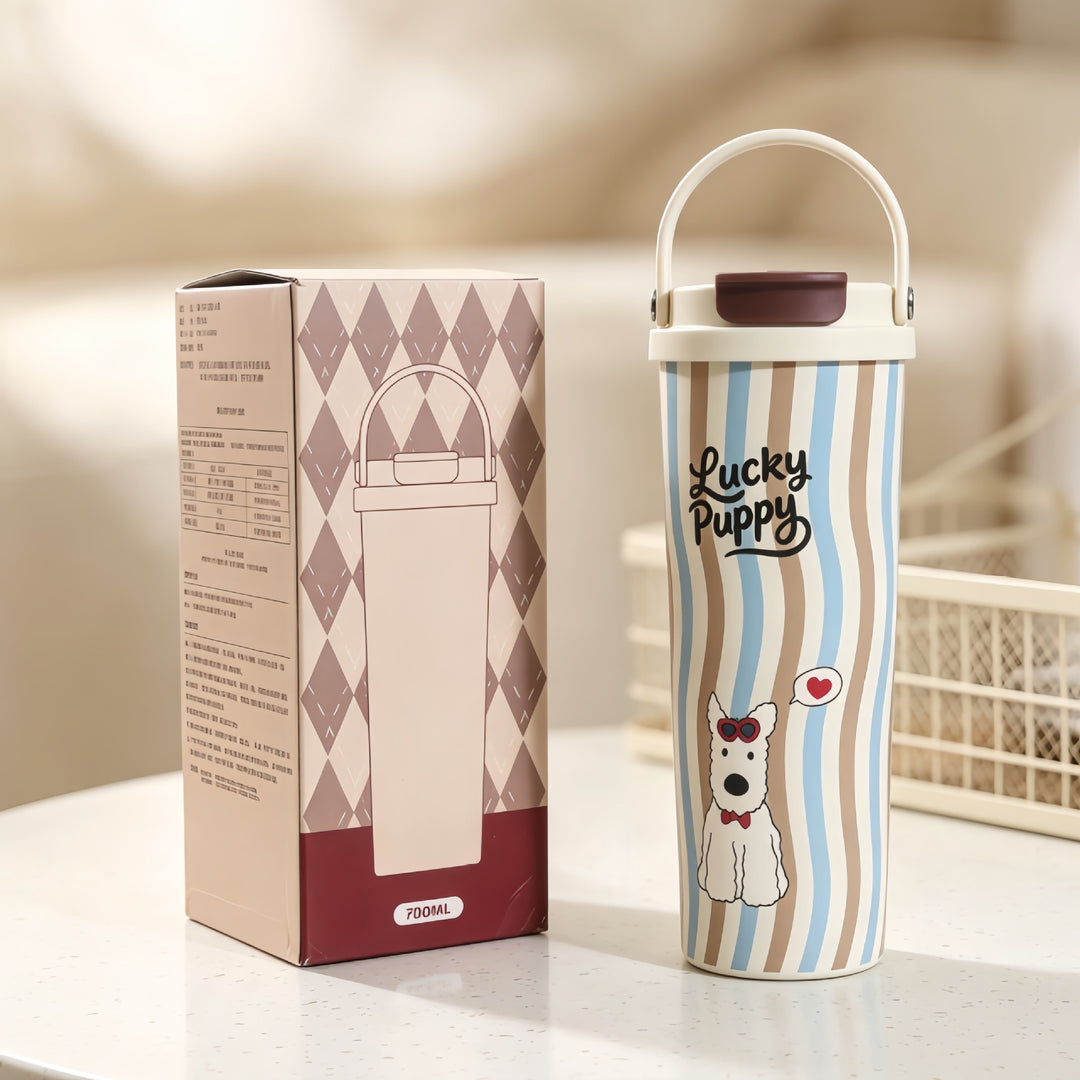 Women’s insulated bottle with high-quality floral design Bowlift