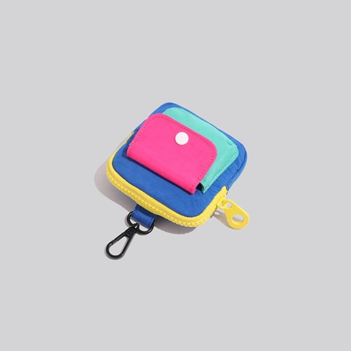 Color-Block Mini Storage Pouch Bowlift