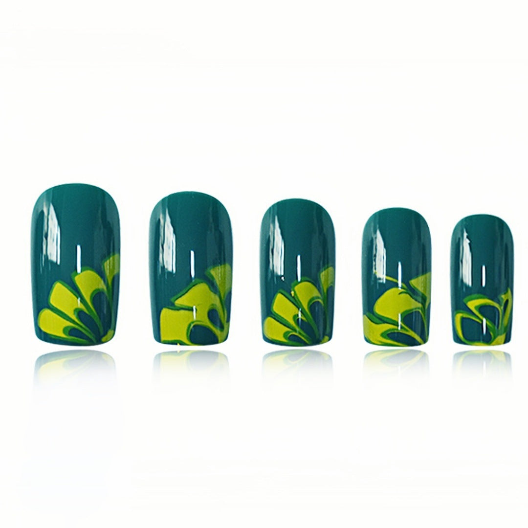 Artistic Marble Effect Nail Art Extensions Bowlift
