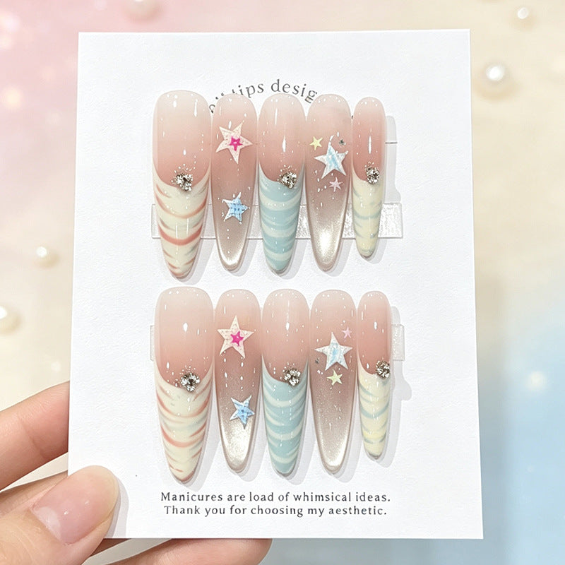 Whimsical Nail Art Press-On Set Bowlift