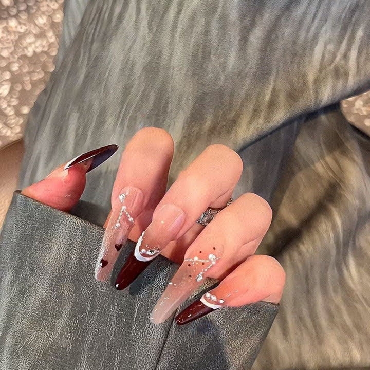 Artistic Stiletto Press-On Nail Art Set Bowlift