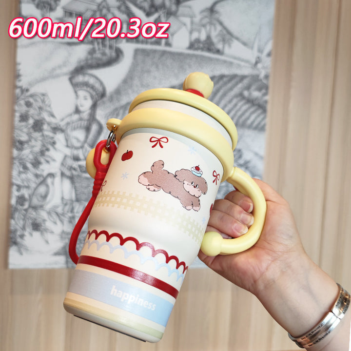Ladies creative drinking cup with practical flip lid Bowlift