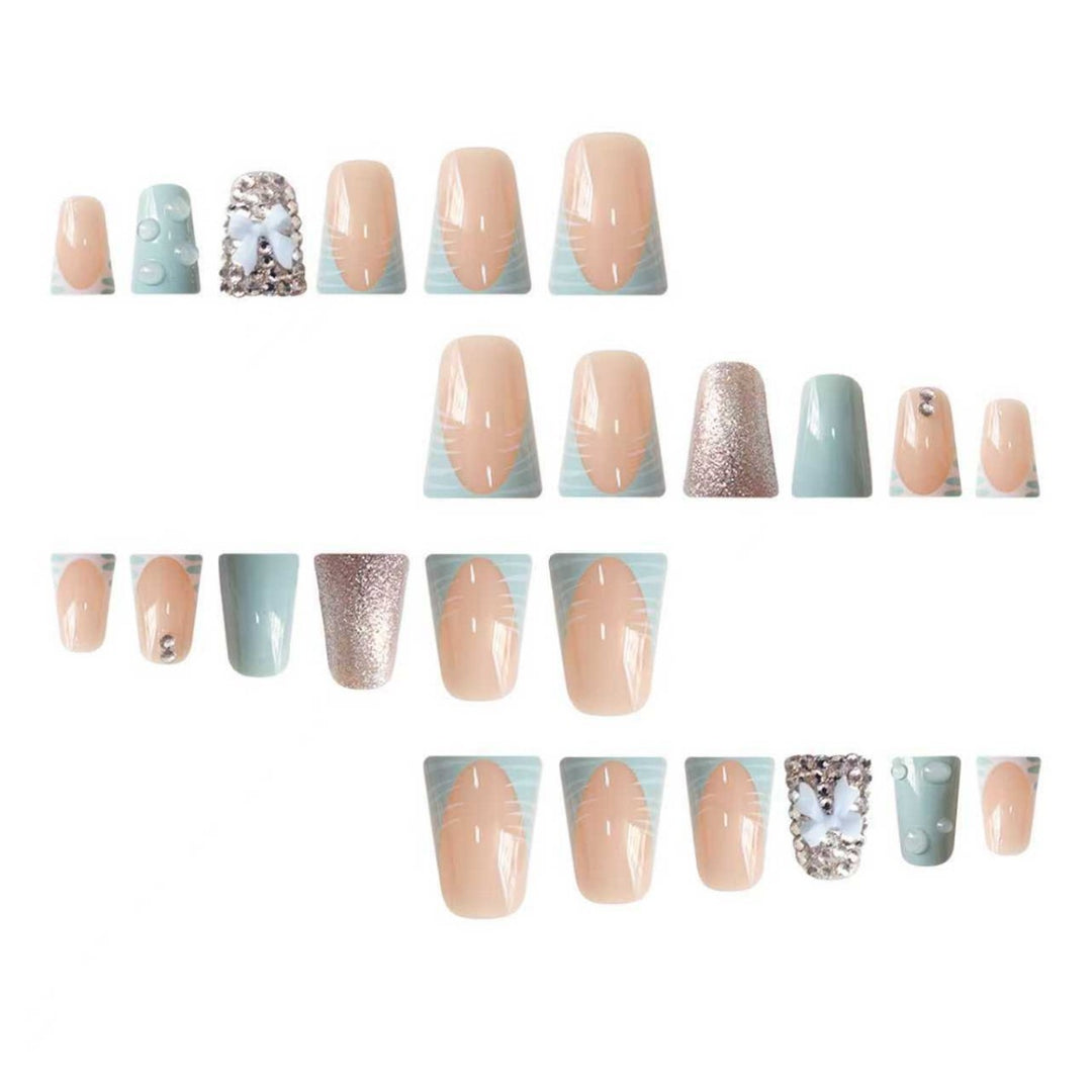 Decorative 3D Press-On Nail Extensions Bowlift
