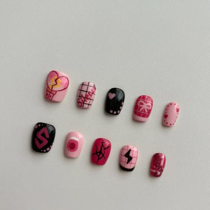 Creative Press-On Nail Set Bowlift