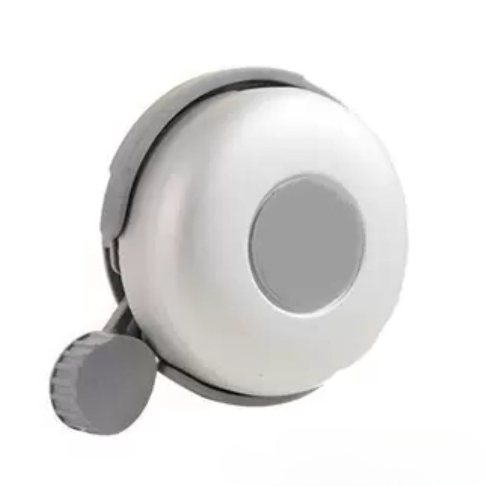 compact bicycle bell with quick-release handlebar mount Bowlift