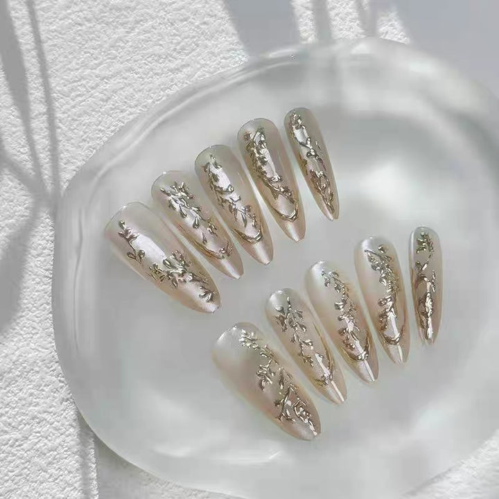 Artistic Sculpted Press-On Nails Bowlift