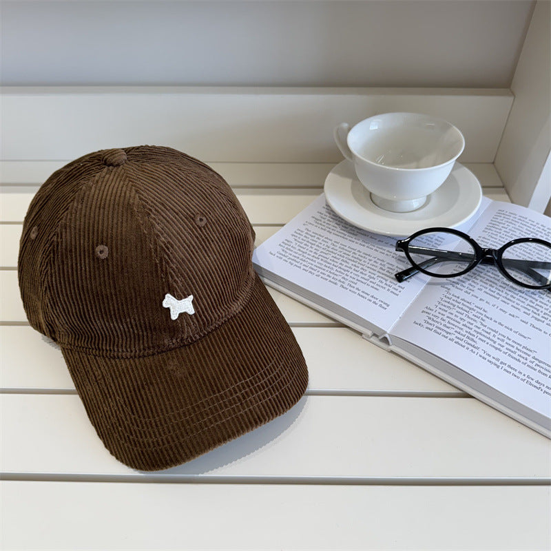 Women's Corduroy Baseball Cap Bowlift