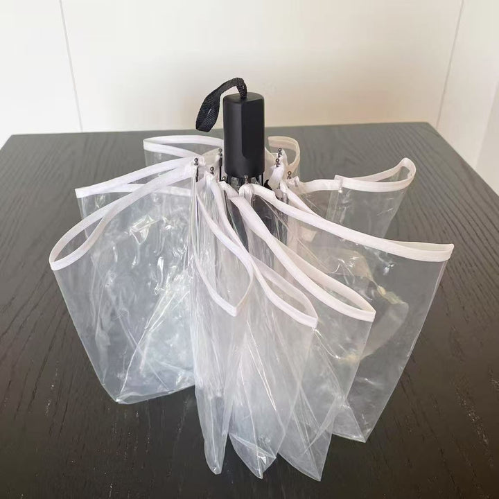 Ladies windproof, self-supporting umbrella with innovative design Bowlift