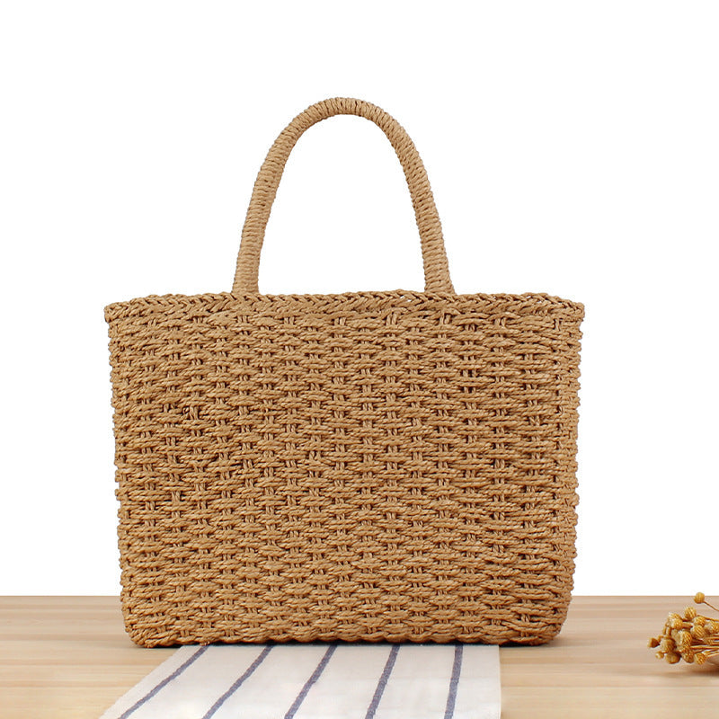Basket bag with handcrafted weave Bowlift