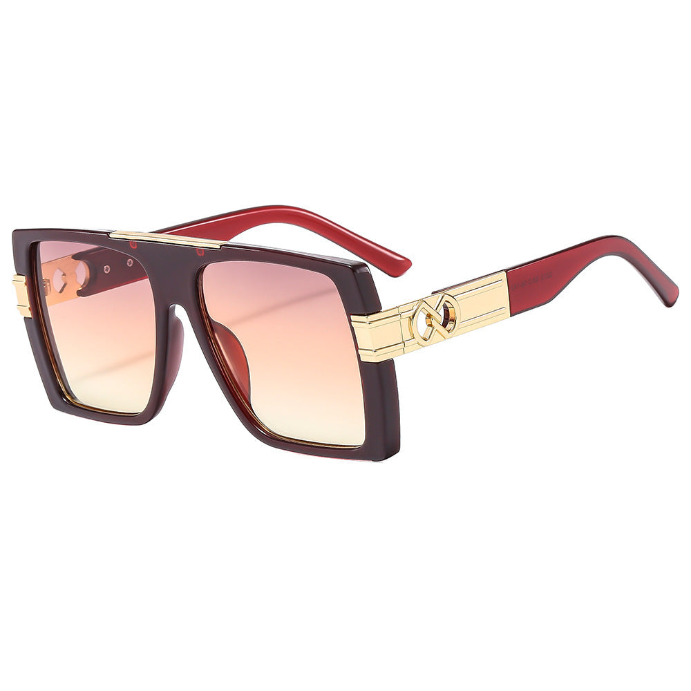 Women's oversized sunglasses with extravagant glitter accents Bowlift
