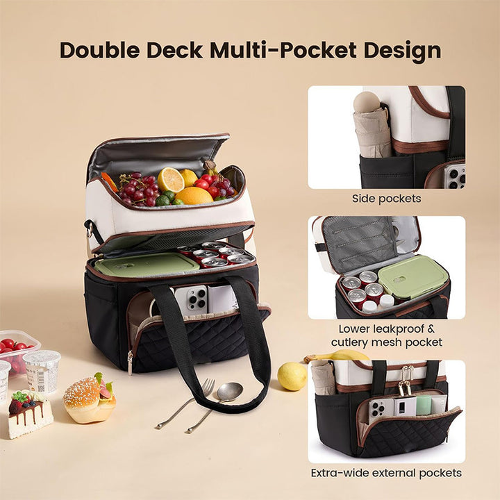 Elegant cooler bag with practical drink holder Bowlift