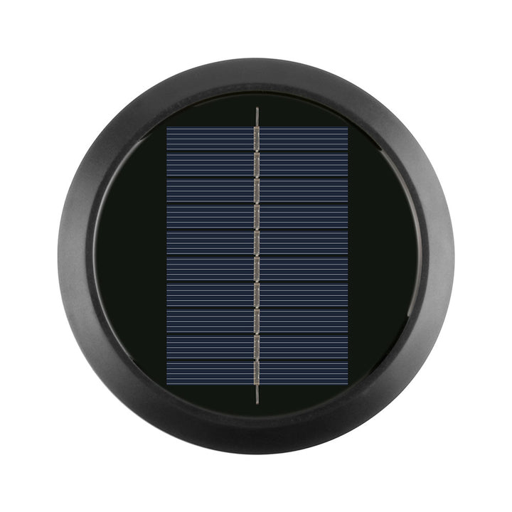 Round Solar Wall Lamp With Quad-Beam LED Decorative Outdoor Sconce And Weatherproof Housing Bowlift