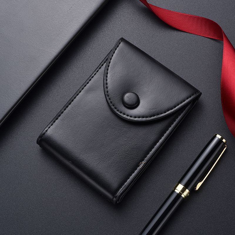 Premium Leather Business Card Holder Bowlift