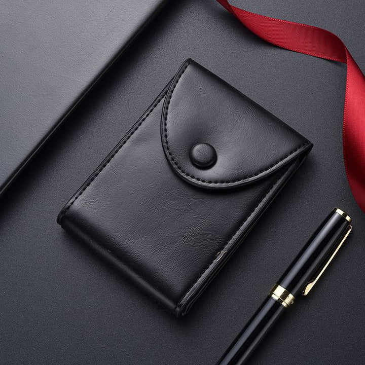 Premium Leather Business Card Holder Bowlift