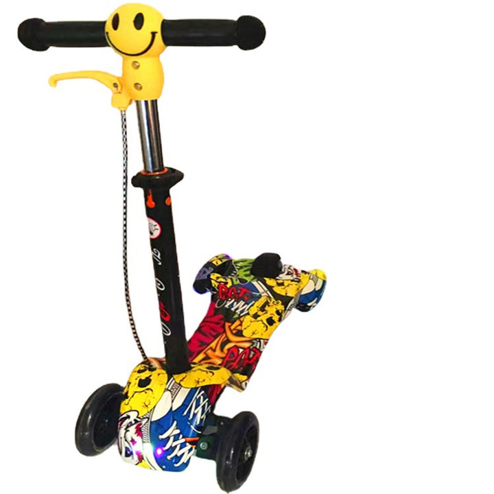 LED-Illuminated Trick Scooter Bowlift