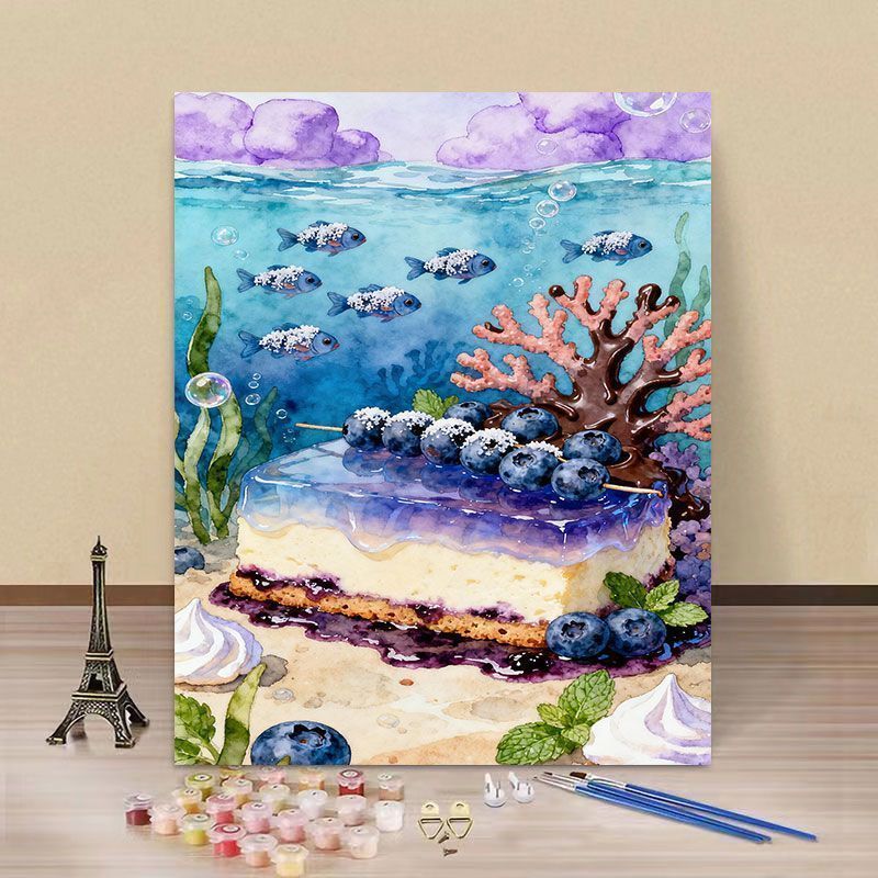 Fantasy Landscape DIY Paint by Numbers Art Kit Bowlift