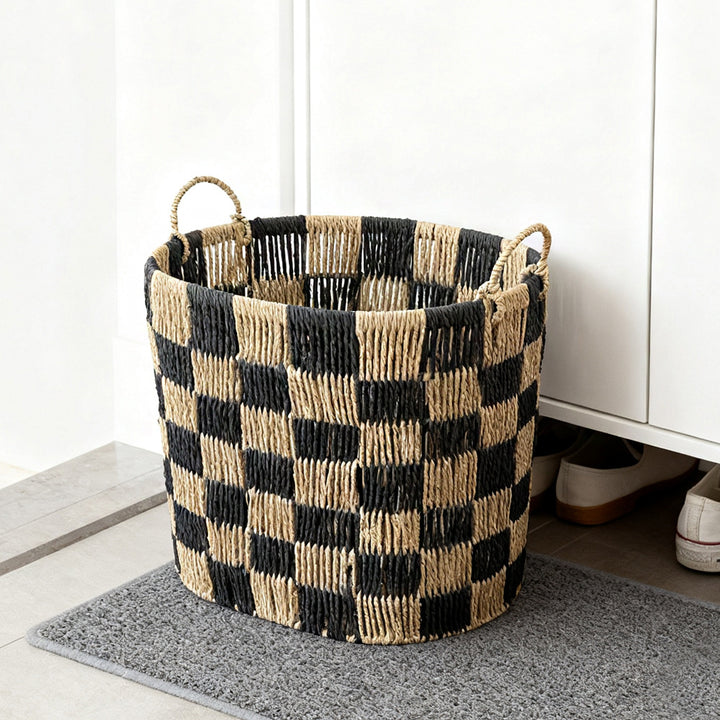 Stylish storage basket with handles Bowlift