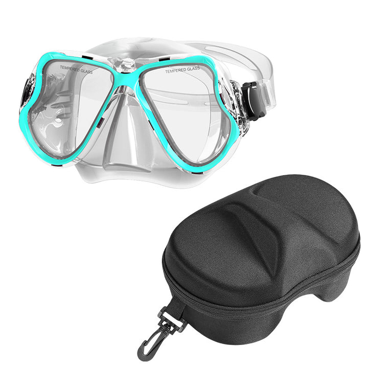 Diving mask with wide field of vision and comfortable wearing comfort Bowlift