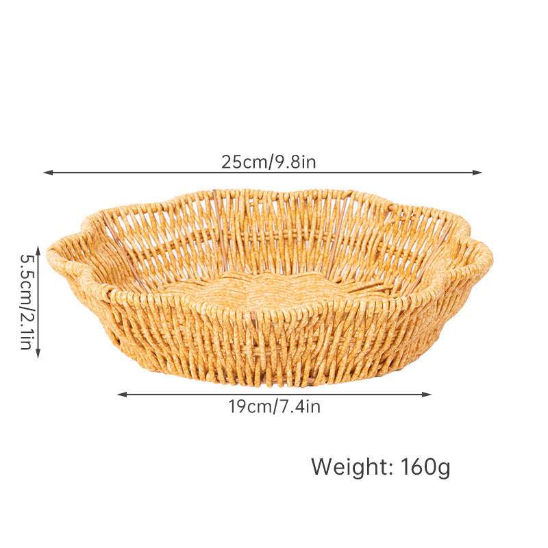 Decorative Centerpiece Woven Basket Bowlift