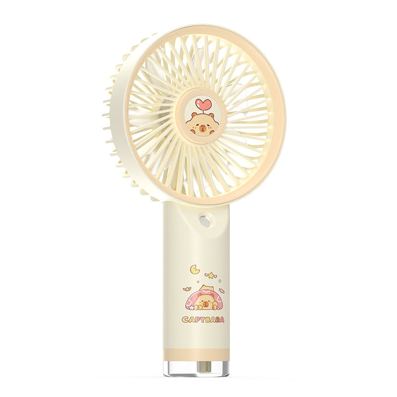 Unisex Portable Hand Fan with Playful Capybara Design Bowlift