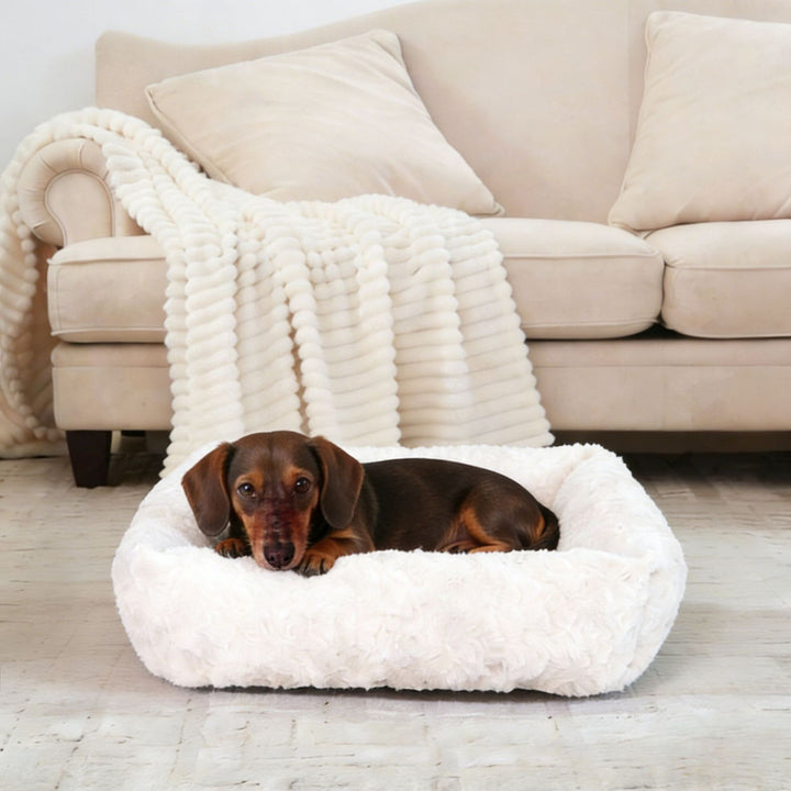 Plush Rectangle dog bed