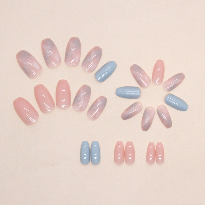 Ombre Glossy Nail Tips Bowlift