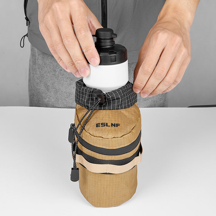 insulated tactical bottle pouch with drawstring lid and MOLLE straps Bowlift