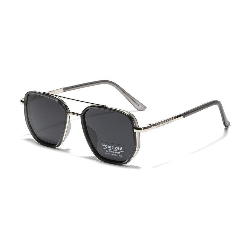 Women's Square Sunglasses with Polarized Lenses and Elegant Metal Frame Bowlift