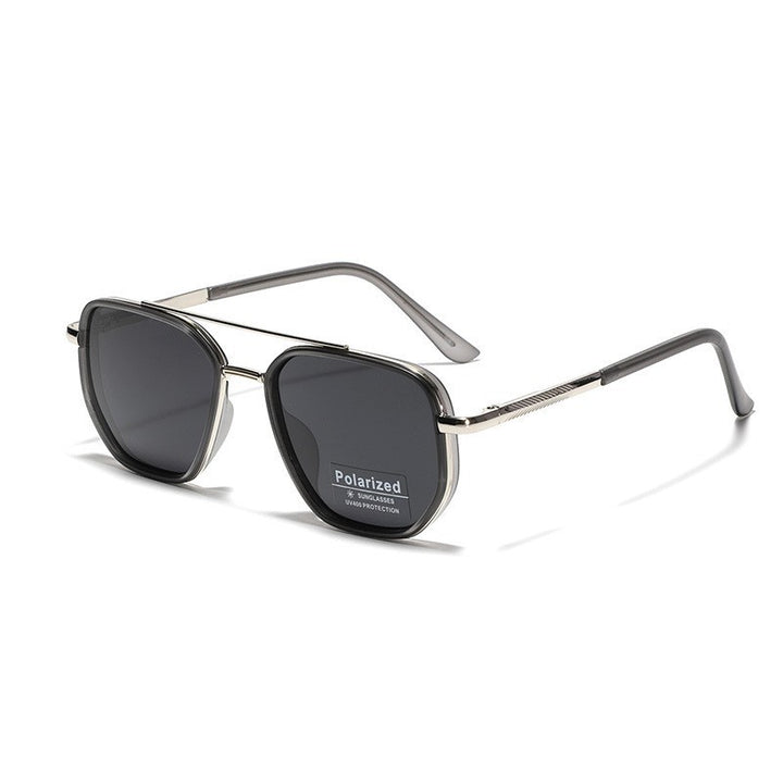 Women's Square Sunglasses with Polarized Lenses and Elegant Metal Frame Bowlift