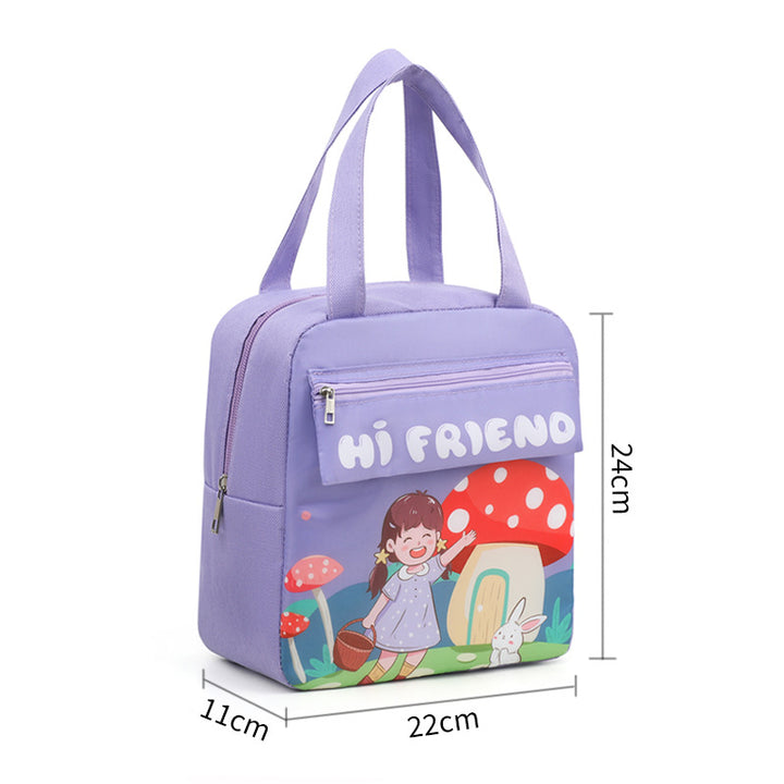 Cartoon-Themed Insulated Lunch Bag Bowlift