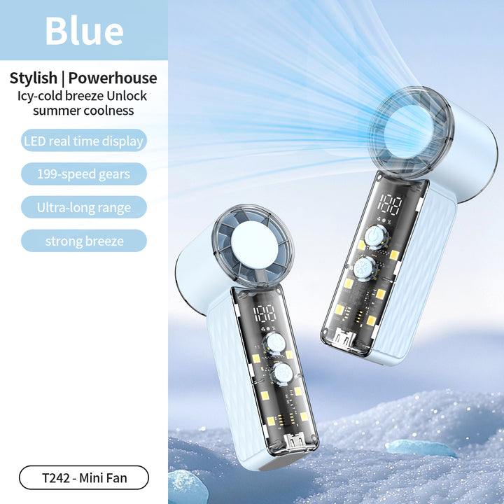 Unisex High-Performance Rechargeable Desktop Fan Bowlift