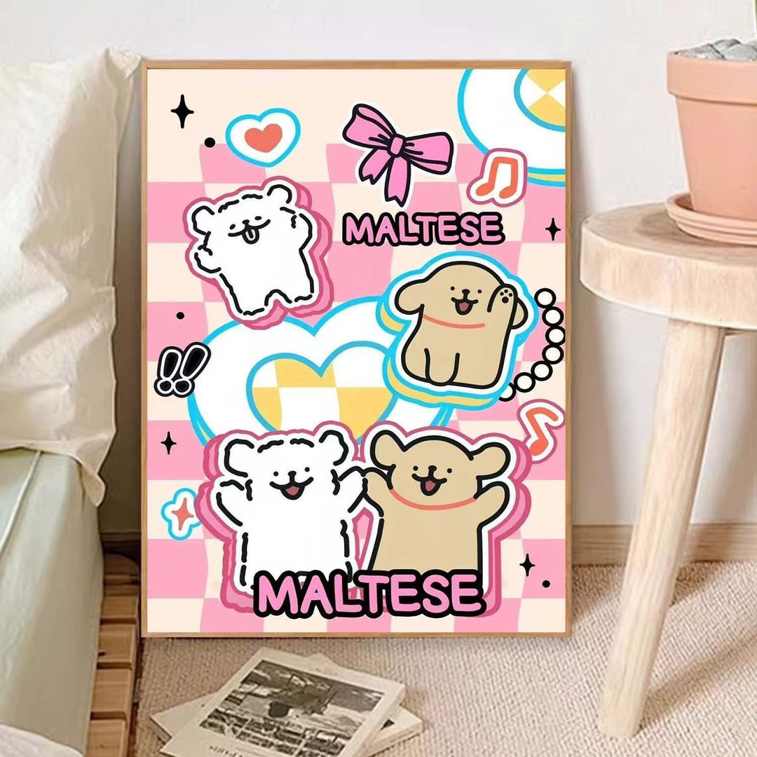 Cute Animal-Themed Illustrative Wall Art Bowlift