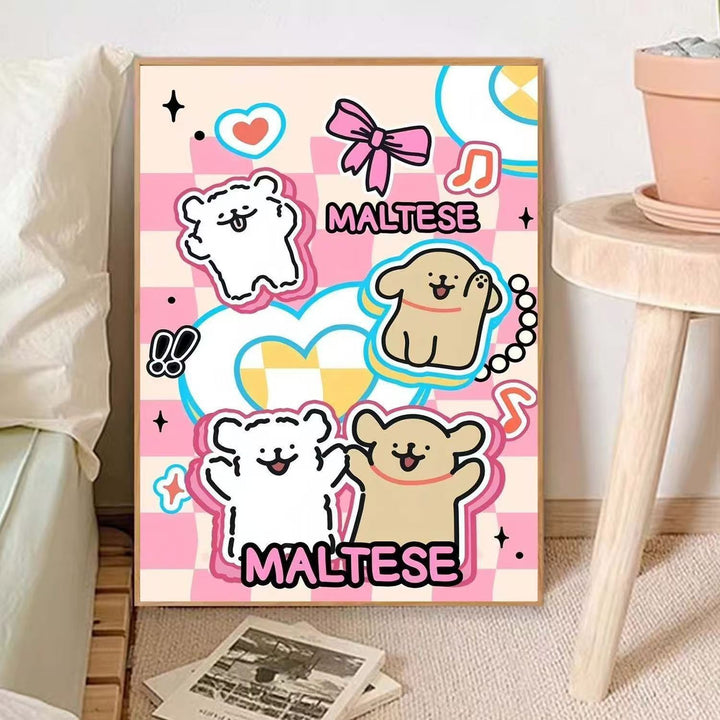 Cute Animal-Themed Illustrative Wall Art Bowlift