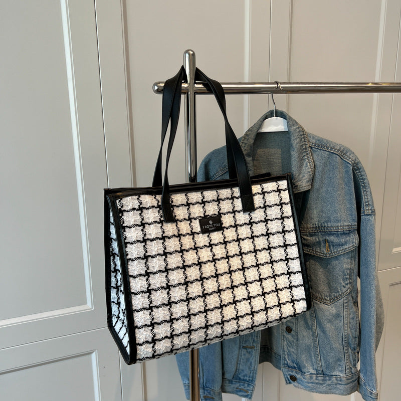 Elegant Textured Tote Bag Bowlift