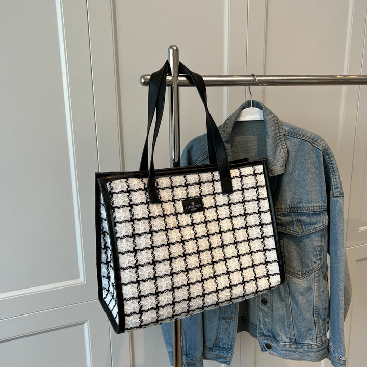 Elegant Textured Tote Bag Bowlift