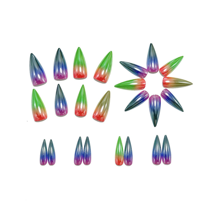 Glossy Spitzen Artificial Nails Bowlift
