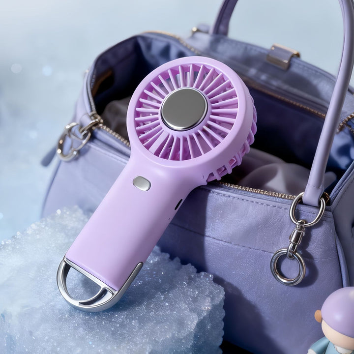 Ladies Portable Hand Fan with Innovative Cooling System Bowlift