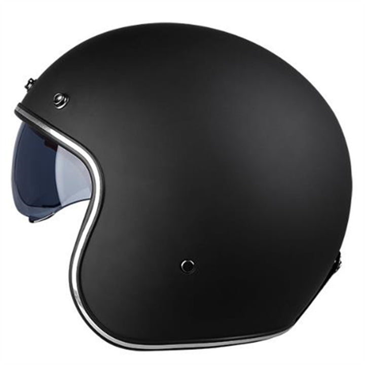 Classic Jet-Style Motorcycle Helmet Bowlift
