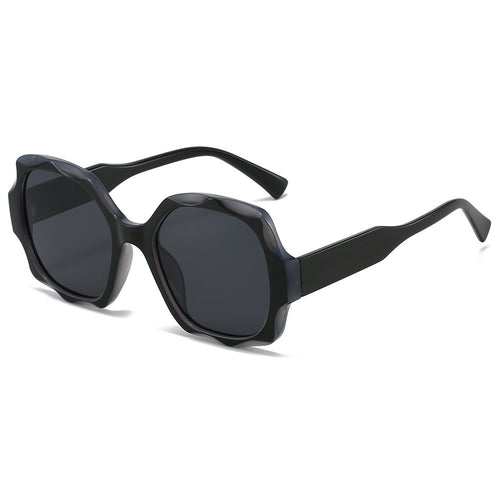 Fashion-Forward Hexagonal Frame Sunglasses Bowlift