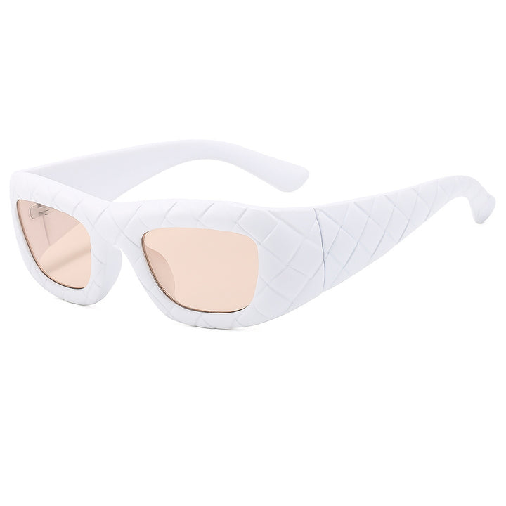 Ladies extravagant sunglasses with textured frame Bowlift