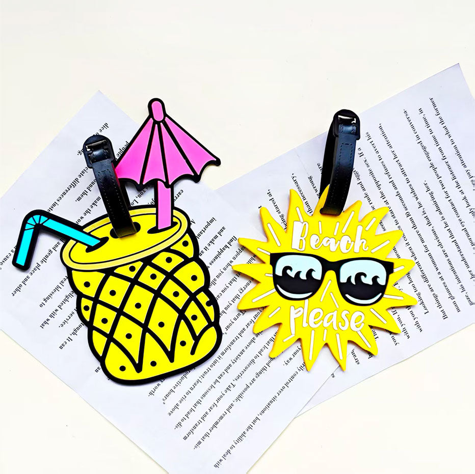 Unisex Tropical Leaf-Shaped Luggage Tag Bowlift