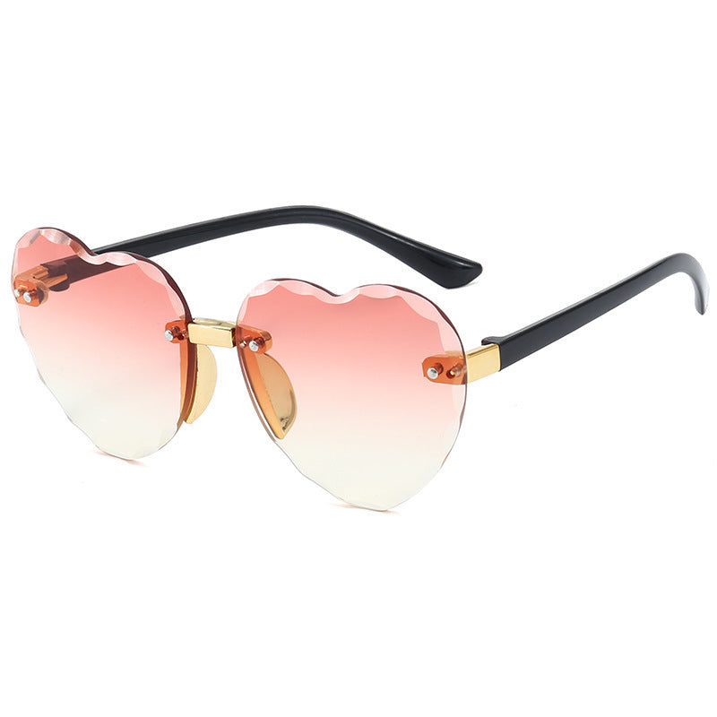 Women Heart-shaped Sunglasses Bowlift