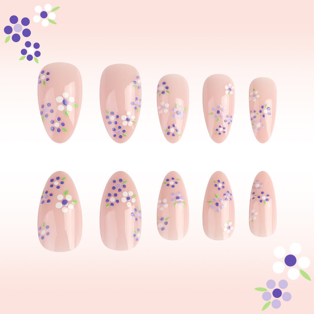 Floral Design Press-On Nail Art Set Bowlift 1787543104