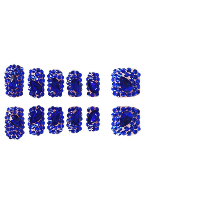 Decorative Rhinestone-Embellished Press-On Nails Bowlift