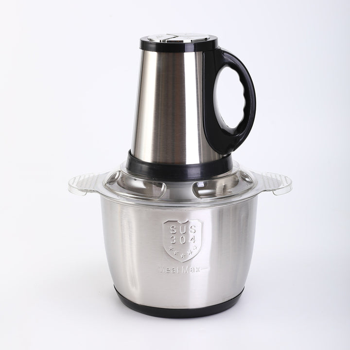 Stainless Steel Electric Meat Mincer with Safety Lid Bowlift