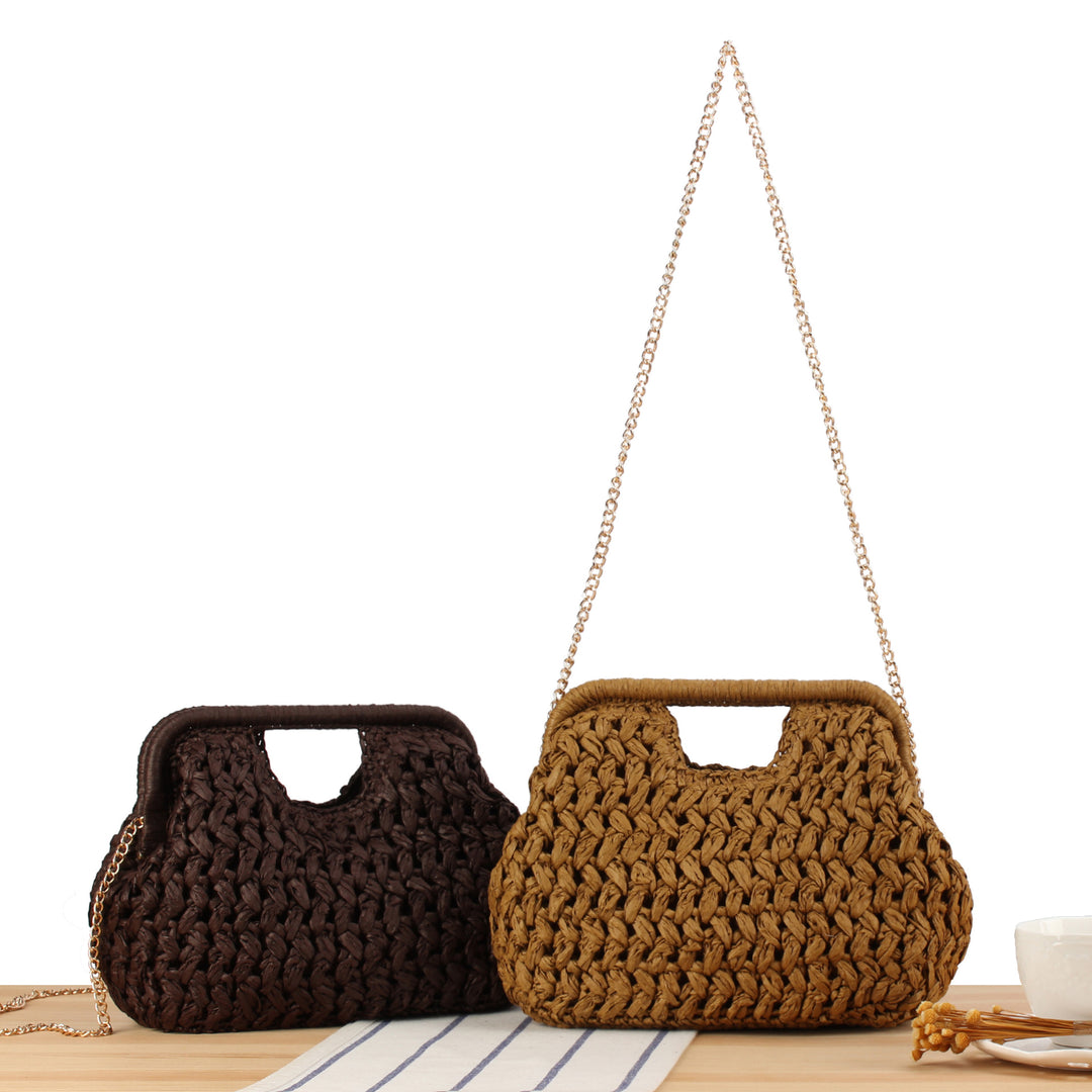 Bag in Handwoven Basket Pattern Bowlift